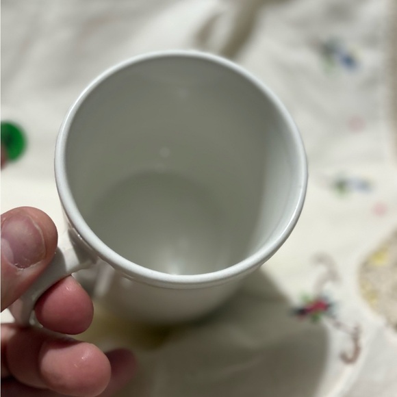 Vintage White Floral Mug with Gold Script - Picture 5 of 7